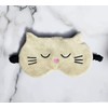 Cute Cat Sleeping Mask Fluffy Animal Eye Mask for Sleeping