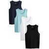 NEXT Vests 4 Pack, Black/Navy/White/Blue, XS