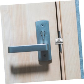 Operitacx 3 Sätze Diebstahlsicherung Tragbar Türschlossriegel Verriegeln Drinnen Reisen Sicheres Reiseschloss Innen -türschloss Reisetürschloss Sperren Silber Rostfreier Stahl 2 Stück * 3