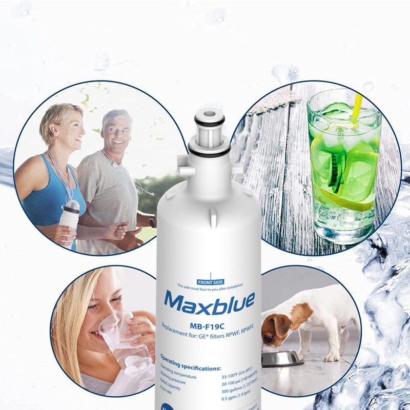 Maxblue Replacement for GE® RPWFE®, RPWF (with CHIP) Refrigerator Water