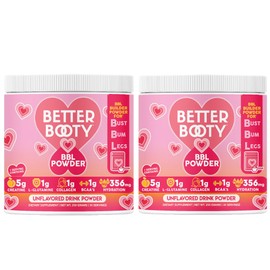 Creatine Monohydrate Powder for Women, Complex w. 5G Creatina per Serving + Glutamine, Collagen, BCAAs & Hydration Blend Energy, Muscle + Glute Builder, Unflavored 2-Pack (60 Servings)