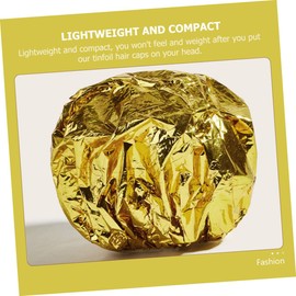 TOVINANNA 10pcs Thermal Hair Treatment Caps for Hair Dyeing and Conditioning Aluminum Foil Evaporation Bonnet Lightweight and Reusable for Salon Use and Home Care