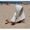 woshilaocai Toddler Swim Coverup Boy Girl Terry Cloth Hooded Poncho