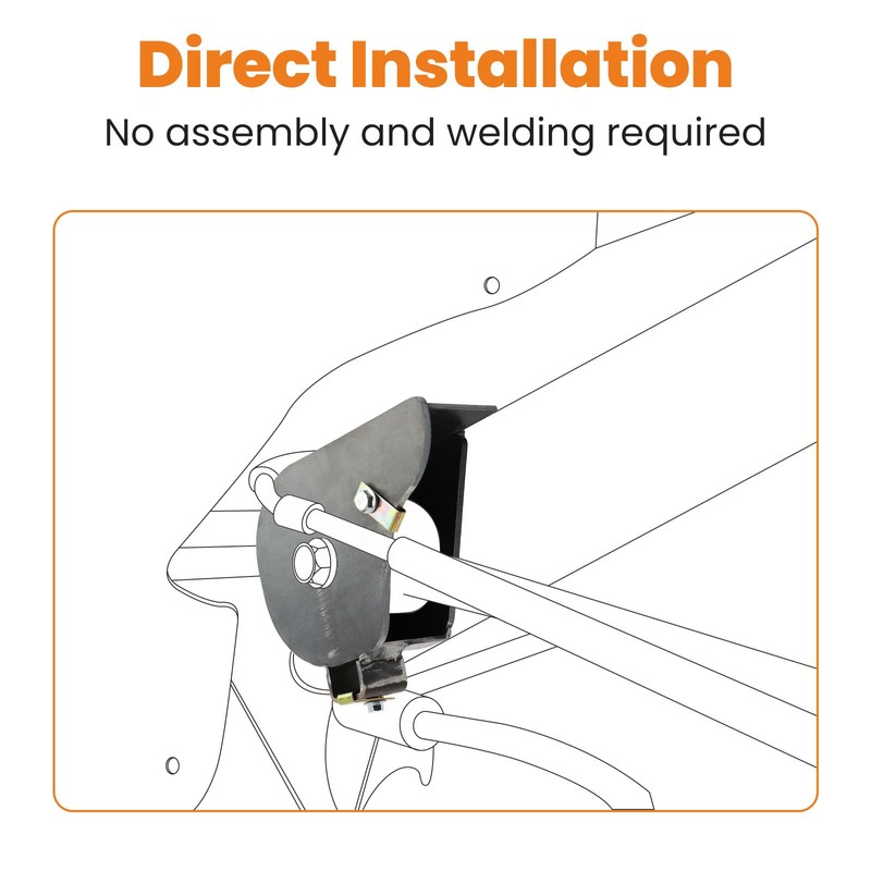 maXpeedingrods Welded-on Rear Upper Trailing Arm Mount Repair Kit for