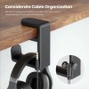 Soporte Giratorio Para Auriculares Gancho Gaming Con Cilp Hu