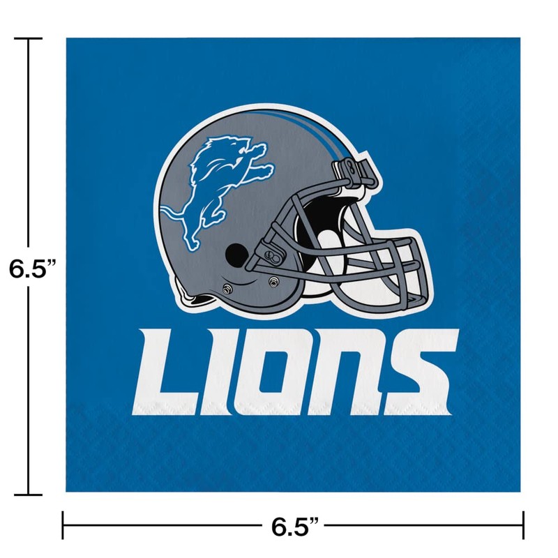 Trendware Detroit Lions Napkins, 48 ct