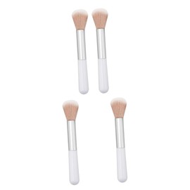 Outanaya 4pcs Blush Powder Makeup Brush for Women Portable Fluffy Blending Cosmetic Brushes Compact Travel Kit for Natural