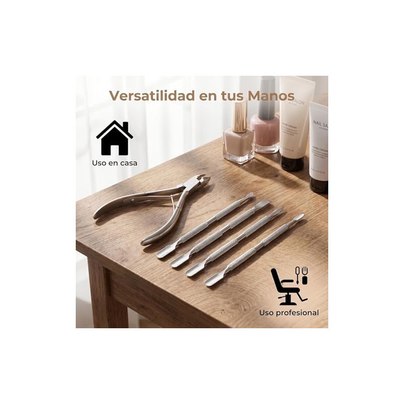 5 Piezas Kit de Manicura, Herramientas de Manicura y Cuidado