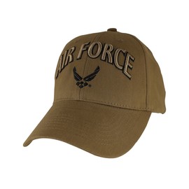 U.S. Air Force Wings Hat - USAF Coyote Brown Baseball Cap 6637