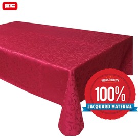 PIC Premium Christmas Jacquard Tablecloth, Wrinklefree and Water Resistant Table Cover, Decoration for Kitchen Dining, Holiday Home Decor, Christmas, 60" x 90"