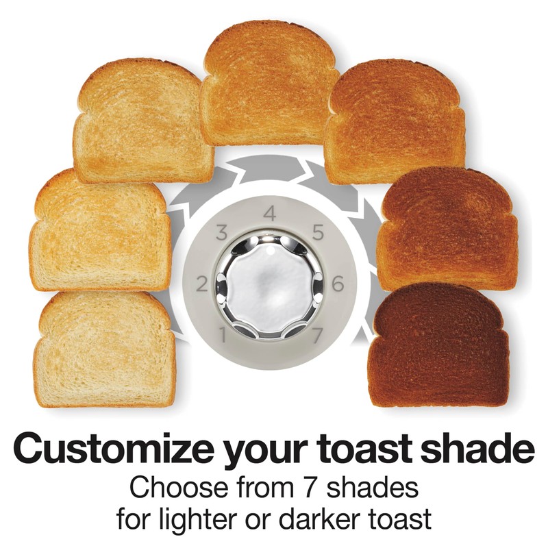 Proctor Silex Plastic 2 Slice Toaster, Bagel, Defrost & Cancel