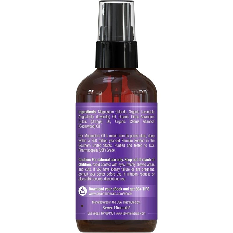 Seven Minerals Seven Minerals Relaxing Leg Magnesium Spray, Powerful Blend