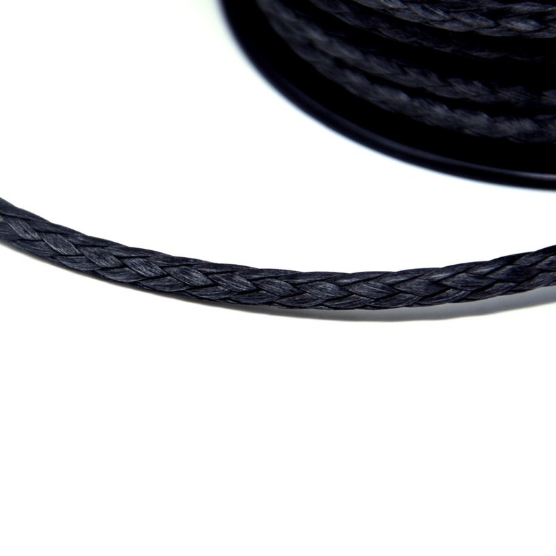 emma kites Black 1mm UHMWPE Micro Cord Rope Whipping Twine