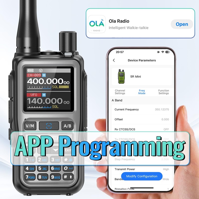 Baofeng Radio UV-5R Mini Ham Radio Long Range Handheld Two
