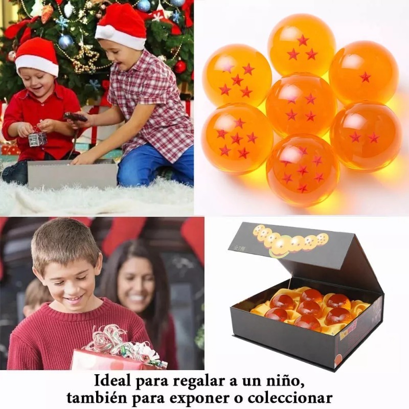 Dragon Esferas Del Dragón Acrílico Serigrafiada 7 Piezas Colección