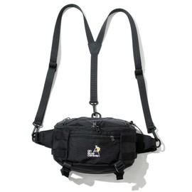 347002 Ballistic Air Suspenders 2-Way Hip Bag, Black, Free size