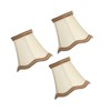 3Pcs E14 Clip On Lamp Shade Indoor Modern Fabric Candle