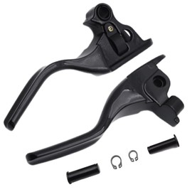 Baceyong Motorcycle Shorty Brake Clutch Hand Levers Set Motorbike Handle Assembly Kit Compatible with Harley-Davidson Touring and Trike 2008-2013 Black