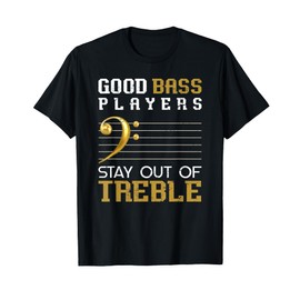 Bass Clef Funny Bass Player Gift Bass Guitar T-Shirt