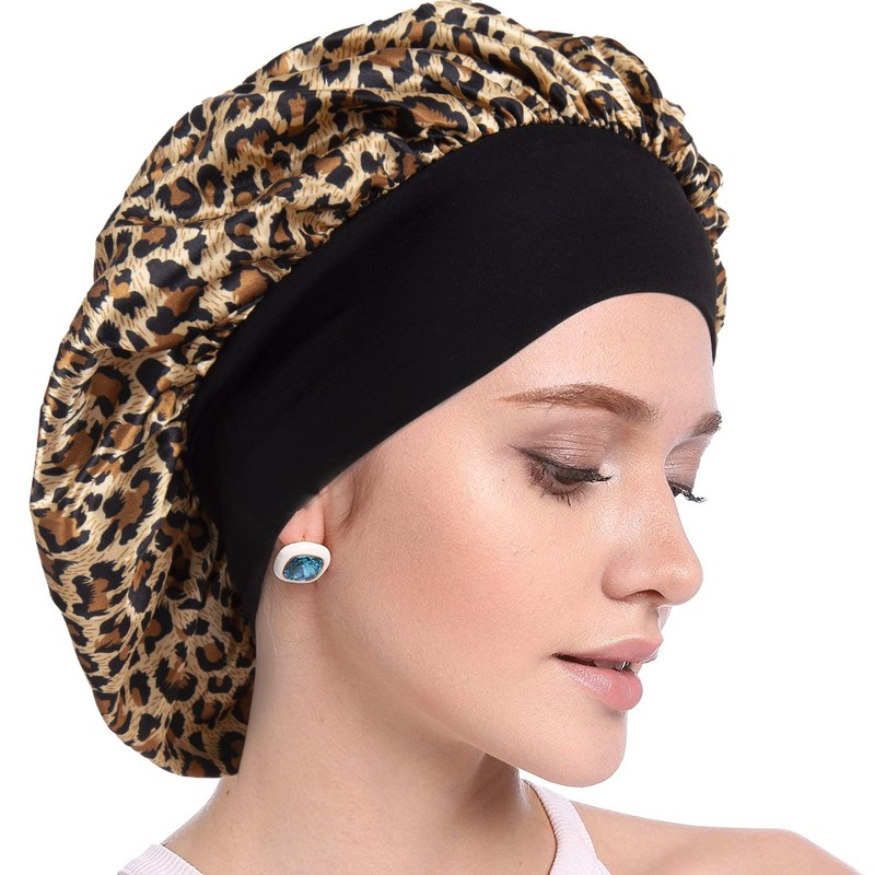 2 Pieces Silk Hat Women Satin Hair Night Soft Satin