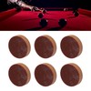 6pcs Billiard Pool Cue Tips 14mm Crystal Pool Cue Tips