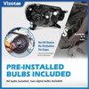Vizotae Headlights Assembly for 2012-2015 Toyota Tacoma Halogen Headlamp Replacement,