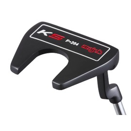 Majek K5 P-204 New Red and Black Golf Putter Right Handed Bullet Style Mallet 36 Inches Precision Steel Shaft Senior Flex Plus 1 inch Over Men's Standard Length Perfect for Lining up Your Putts