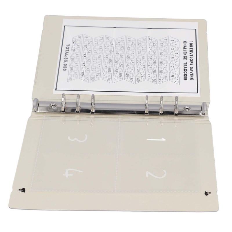 100 Envelopes Money Saving Challenge Binder Reusable A5 Budget Binder
