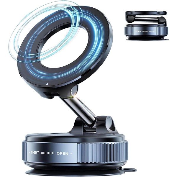 X48 Mıknatıslı Vakumlu Araç Içi Telefon Tutucu Manyetik 360° Dönen