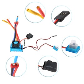Xtahdge 120A Brushless ESC Electric Speed Controller 5.8V/3A BEC for 1/8 1/10 RC Car