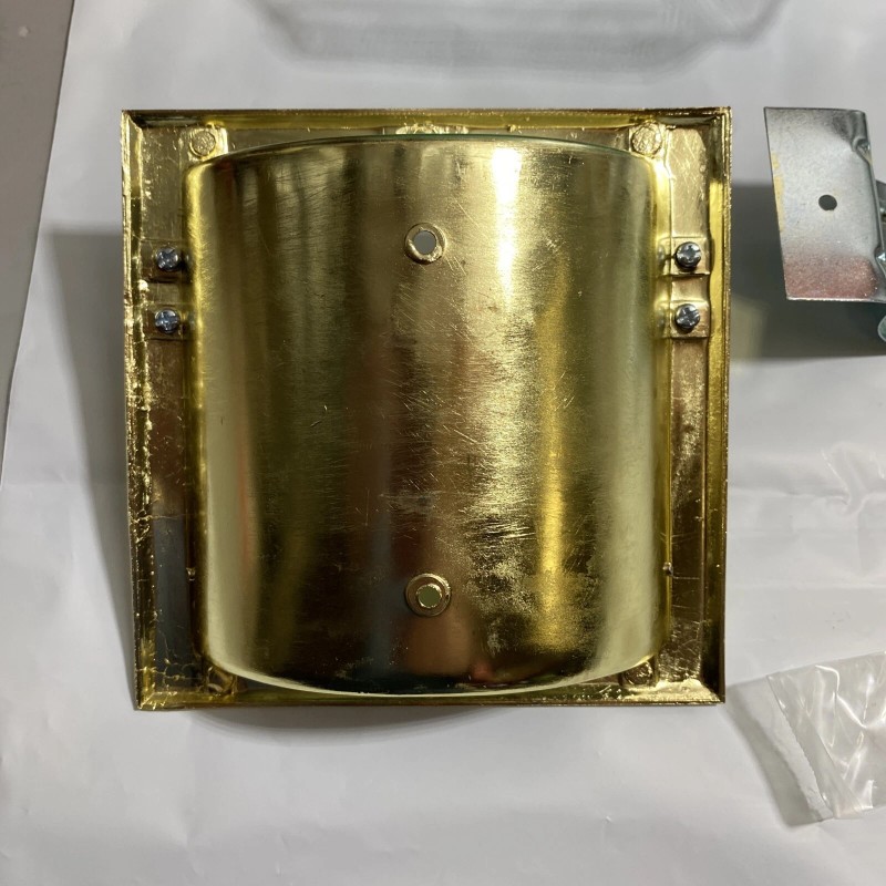 Mintcraft MINT CRAFT BRASS PLATED RECESSED SOAP HOLDER AND GRAB