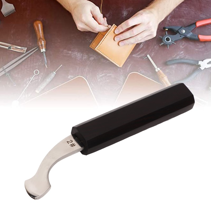 Leather Creaser Adjustment Portable Heatable Edge Press Skiving Tool with