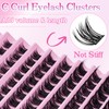 SLSXNL Lash Clusters Wispy Natural Eyelash Clusters C Curl 8-16mm