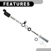 Partuto Ford Edge 2011-2016 Metal Silver Tone Engine Valve Control