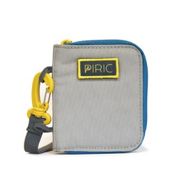 PIRIC Earth Adventures Zip Wallet | Secure Wallet for Active Kids & Teens with Zippered Coin Purse, Detachable Clip-on Leash Lanyard, & Recycled REPREVE Polyester (Adriatic Blue)