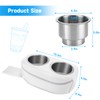Pontoon Cup Holder, Double Drink Holder for Boat, Stainless Steel