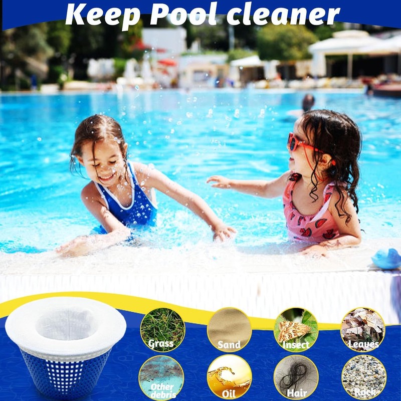 Pool Skimmer Socks, 30 Pack Pool Skimmer Fliter Socks Swimming