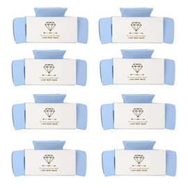 Loanzeg Bridesmaid Hair Claws Bachelorette 4.1 Inch Square Hair Clips Set of 8 Bridal Shower Rectangular Hair Claw Clips ideas Gift for Wedding Party Favors Bridesmaid Proposal Gifts (Dusty Blue)