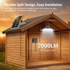 ropelux Solar Powered Shed Light Indoor Outdoor, 2000LM Daytime Available