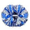 Hooshing 2 Pack Cheerleading Pom Poms Holographic Blue and Silver