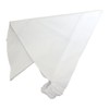 Triangle Cloth with Rubber for Kids, Plain White Triangular Fabric,