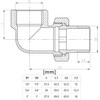 1/2" inch Threaded Pipe Joint Union Elbow Fittings Female x