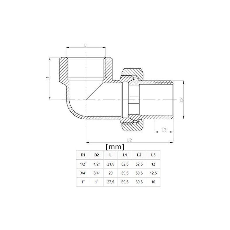 1/2" inch Threaded Pipe Joint Union Elbow Fittings Female x