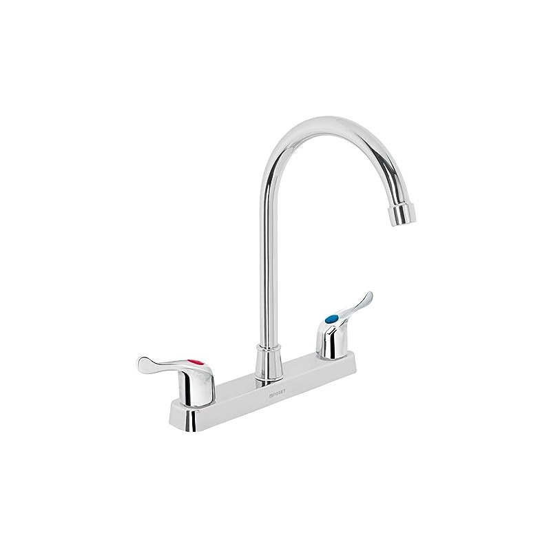 Foset Basic FP-320P, Mezcladora plástica 8" cuello alto para fregadero