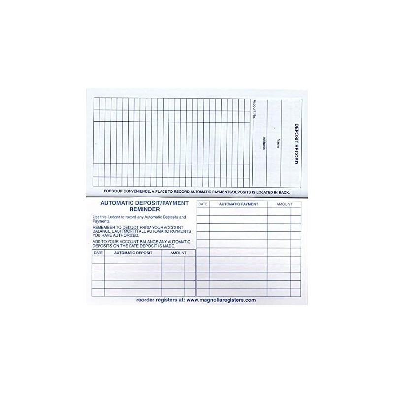 18 Pack Check Registers for Personal Checkbook, 24-25-26 Calendars, Transaction