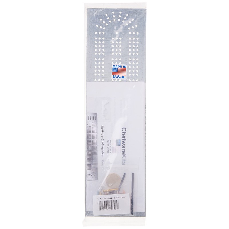 ChefwareKits 484 Cribbage Board Template 3 Lane Starter Kit with