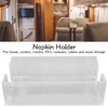 Acrylic Napkin Holder Transparent Uncapped Bathroom Napkin Holder for 23x14x6cm