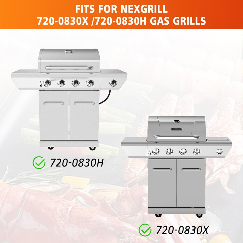 Hisencn Cast Iron Griddle Insert for Nexgrill 720-0830H, Nexgrill 720-0830X,