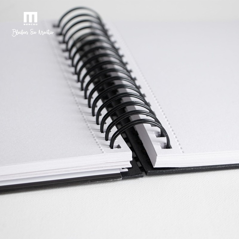 Sketchbook A5 200 g/m² thick paper spiral binding - sketch