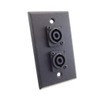 usbargainsound New ProCraft Black Stainless Steel Wall Plate Loaded W/